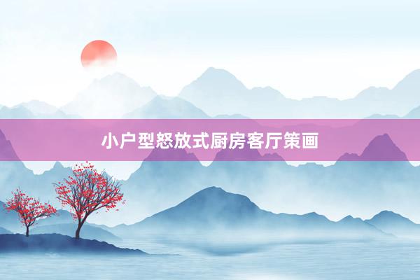 小户型怒放式厨房客厅策画